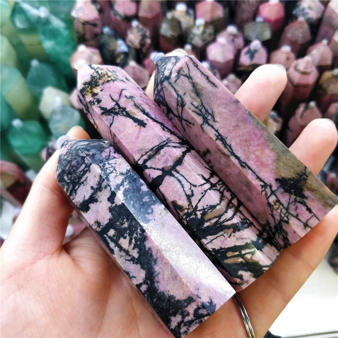 Natural Rose Pink Crystal Rhodonite Line Mineral Quartz Exotic Point Reiki Charms Gemstones Wands Healing Obelisk Room Decor
Natural Rose Pink Crystal Rhodonite Line Mineral Quartz Exotic Point Reiki Charms Gemstones Wands Healing Obelisk Room Decor