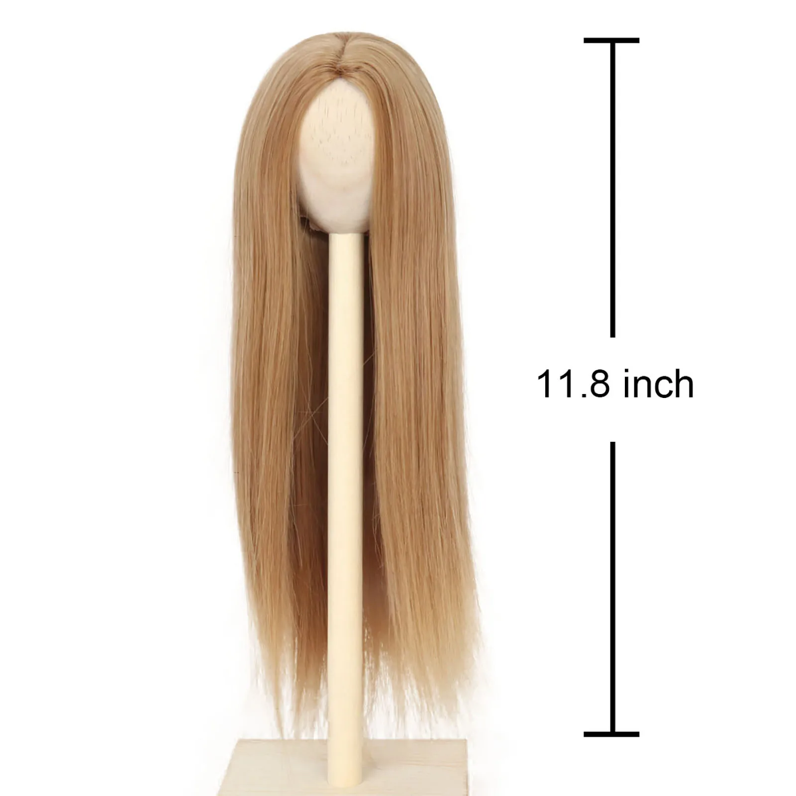 Длинные прямые волосы Miss U 8-9 дюймов 1/3 BJD MSD DOD Pullip Dollfie кукольный парик разделение
