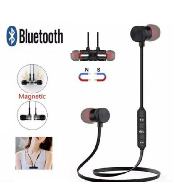 

Ear Hook Sports Bluetooth Wireless Headphone SweatProof Earphone Metal Earpiece Stereo Wireless Headset For Smart Phone