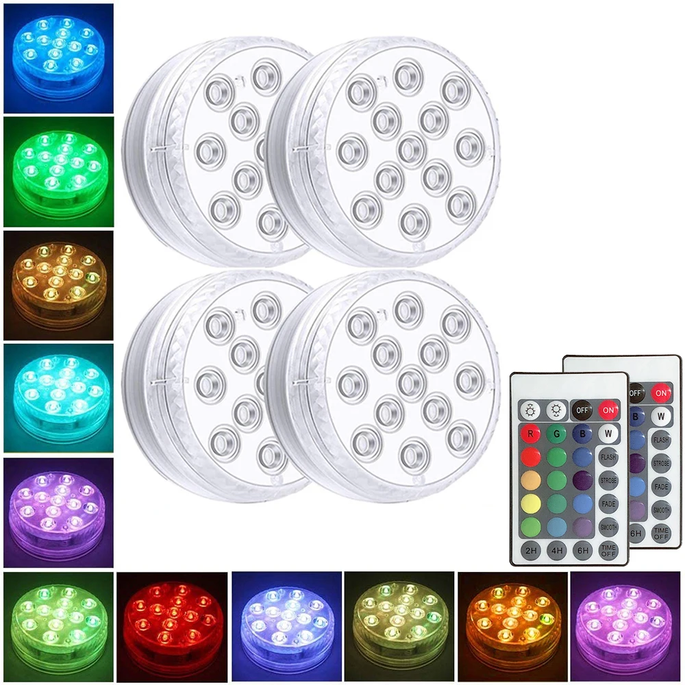 Remote Control LED Underwater Light Submersible Lamp for Wedding Christmas Swimming Pool Garden Fountain Spa Vase Decoration
Remote Control LED Underwater Light Submersible Lamp for Wedding Christmas Swimming Pool Garden Fountain Spa Vase Decoration