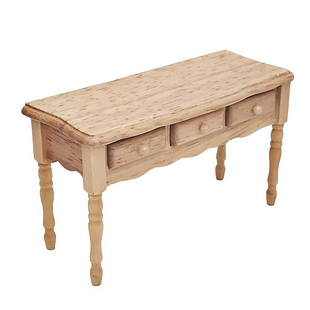 1 / 12th Dollhouse Miniature Model Oak Furniture Wooden Table Desk 
1 / 12th Dollhouse Miniature Model Oak Furniture Wooden Table Desk