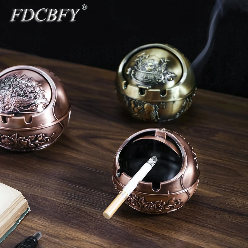 1Pc Retro Style Creative Ashtray With Lid Cigar Cigarettes Metal Ashtray Windproof Ash Tray Living Room Decoration Metal Ashtray
1Pc Retro Style Creative Ashtray With Lid Cigar Cigarettes Metal Ashtray Windproof Ash Tray Living Room Decoration Metal Ashtray