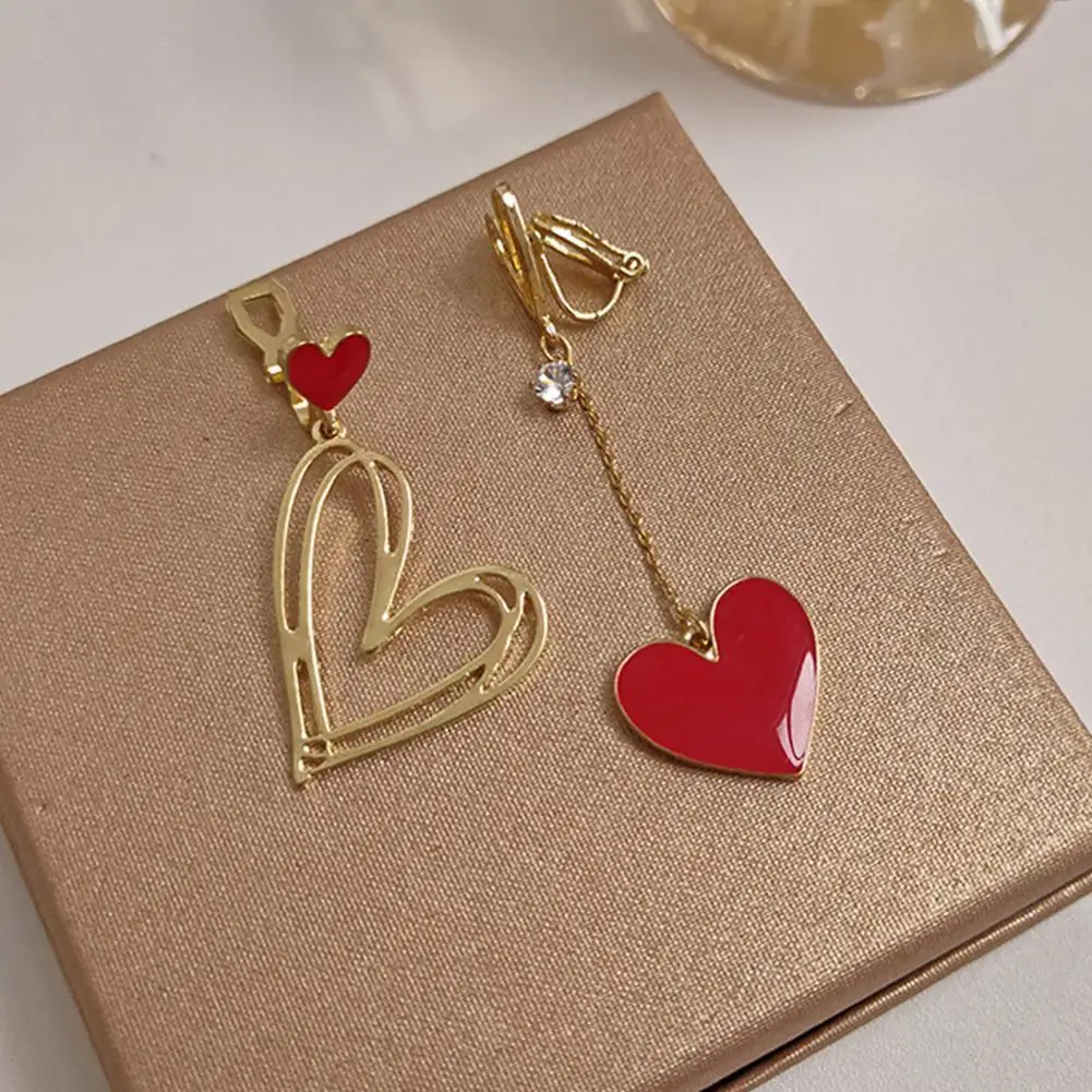 Korean Fashion Jewelry Earrings Asymmetric Love Earrings Statement Earrings Tassel Heart-shaped Long Earrings Women Earrings
Korean Fashion Jewelry Earrings Asymmetric Love Earrings Statement Earrings Tassel Heart-shaped Long Earrings Women Earrings