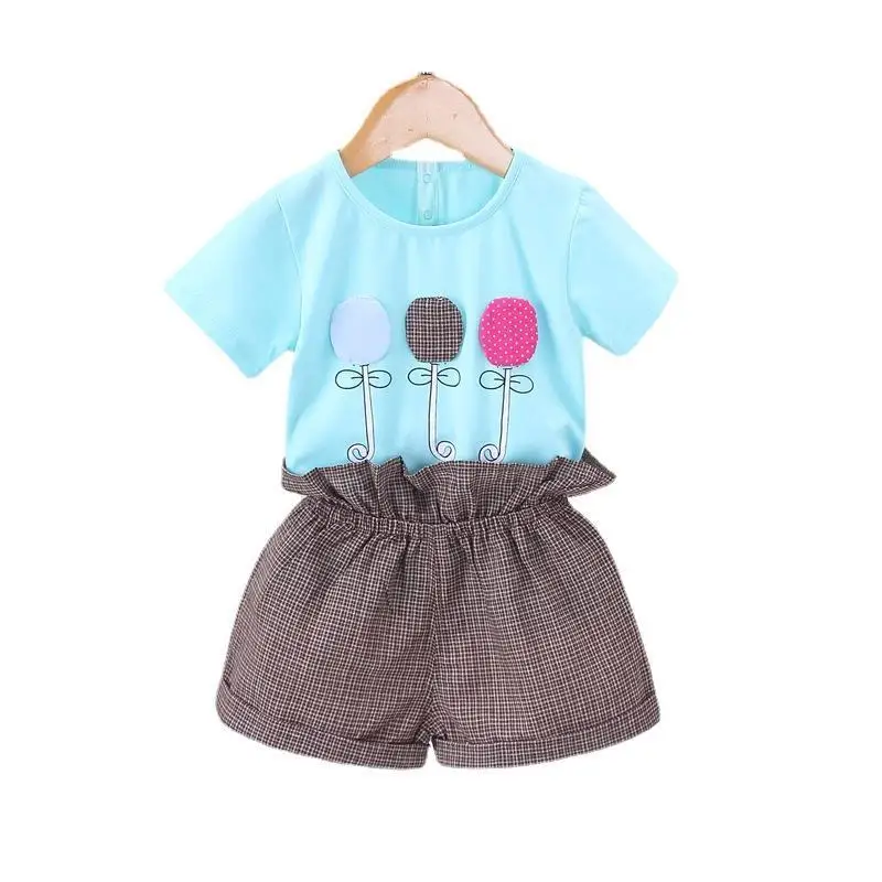 Футболка и шорты для девочек, с мультяшным принтом, 2 шт./компл. 
Футболка и шорты для девочек, с мультяшным принтом, 2 шт./компл.