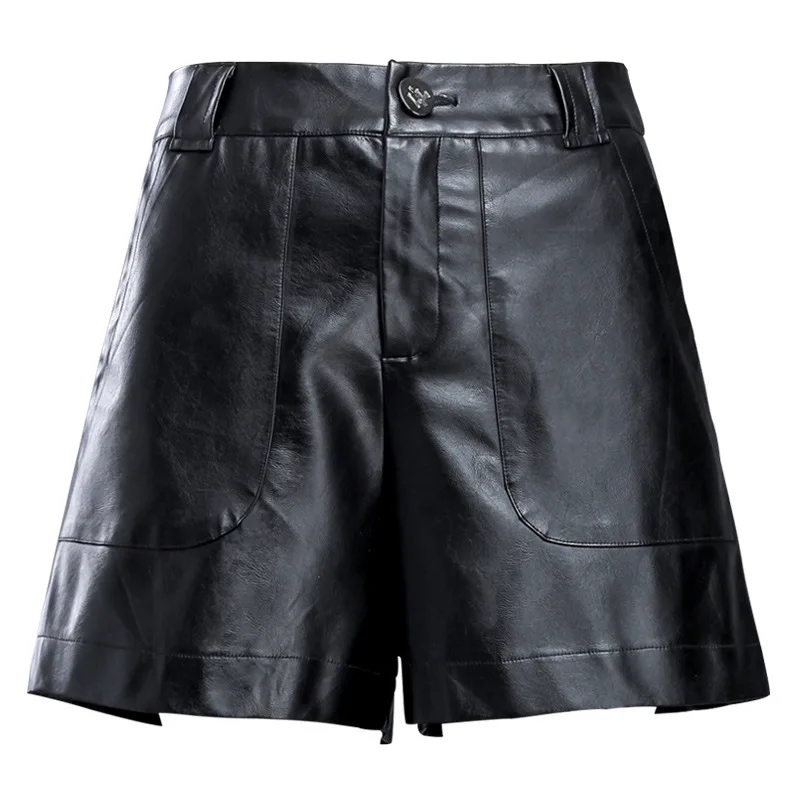 Fashion High Waist Shorts Girls A-line Elegant Leather Shorts Bottoms Wide-legged Shorts Autumn Winter Women Plus Size 4XL
Fashion High Waist Shorts Girls A-line Elegant Leather Shorts Bottoms Wide-legged Shorts Autumn Winter Women Plus Size 4XL