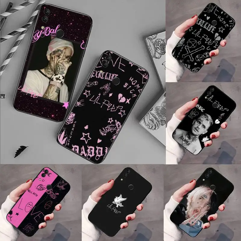 Lil Peep Rapper boy мягкий чехол для телефона с татуировкой текстом Huawei Honor view 7a5.45 дюймов