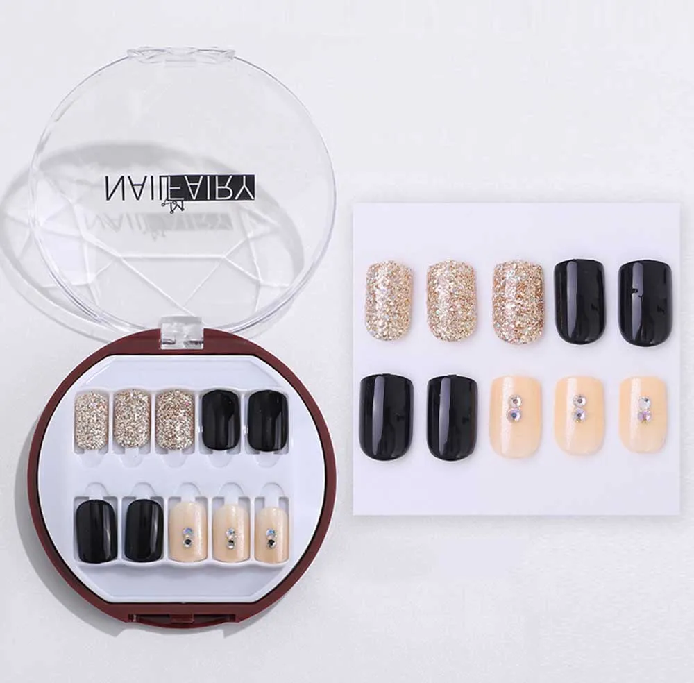 30pcs fake nails with glue designed With drill Detachable gauze Round box fake nail tips full cover acrylic for girls
30pcs fake nails with glue designed With drill Detachable gauze Round box fake nail tips full cover acrylic for girls