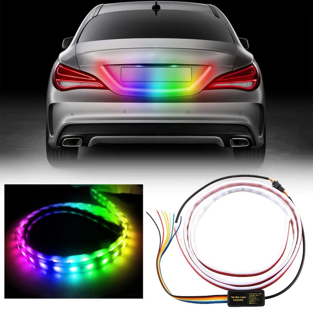 120Cm LED Car Door Light Car Flexible With Light Strobe Anti-Collision Warning Streamer Light Night Safety Colorful Night Light
120Cm LED Car Door Light Car Flexible With Light Strobe Anti-Collision Warning Streamer Light Night Safety Colorful Night Light