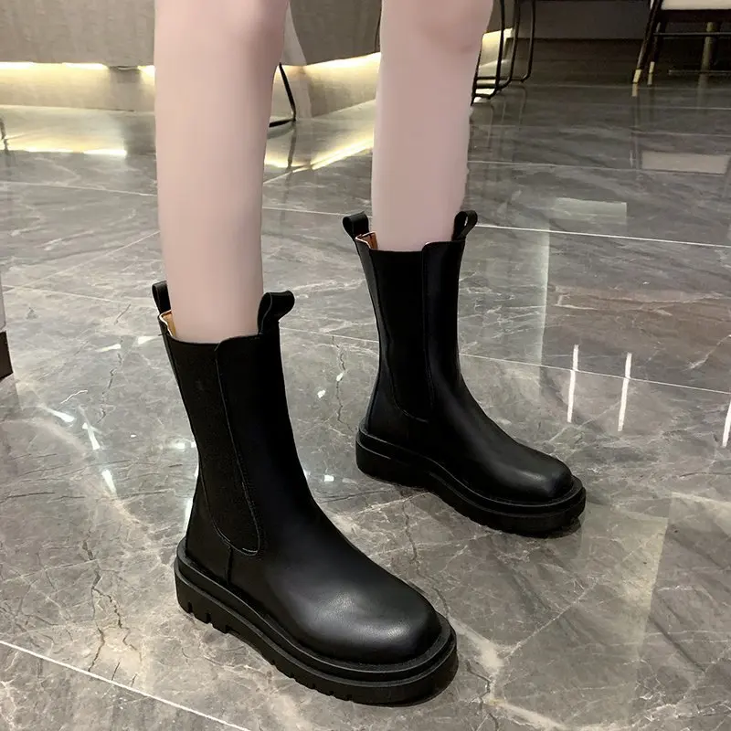 Женские ботинки челси из искусственной кожи, Черные ботильоны на платформе, до середины икры, массивные готические ботинки в стиле панк, Осе...
Женские ботинки челси из искусственной кожи, Черные ботильоны на платформе, до середины икры, массивные готические ботинки в стиле панк, Осе...