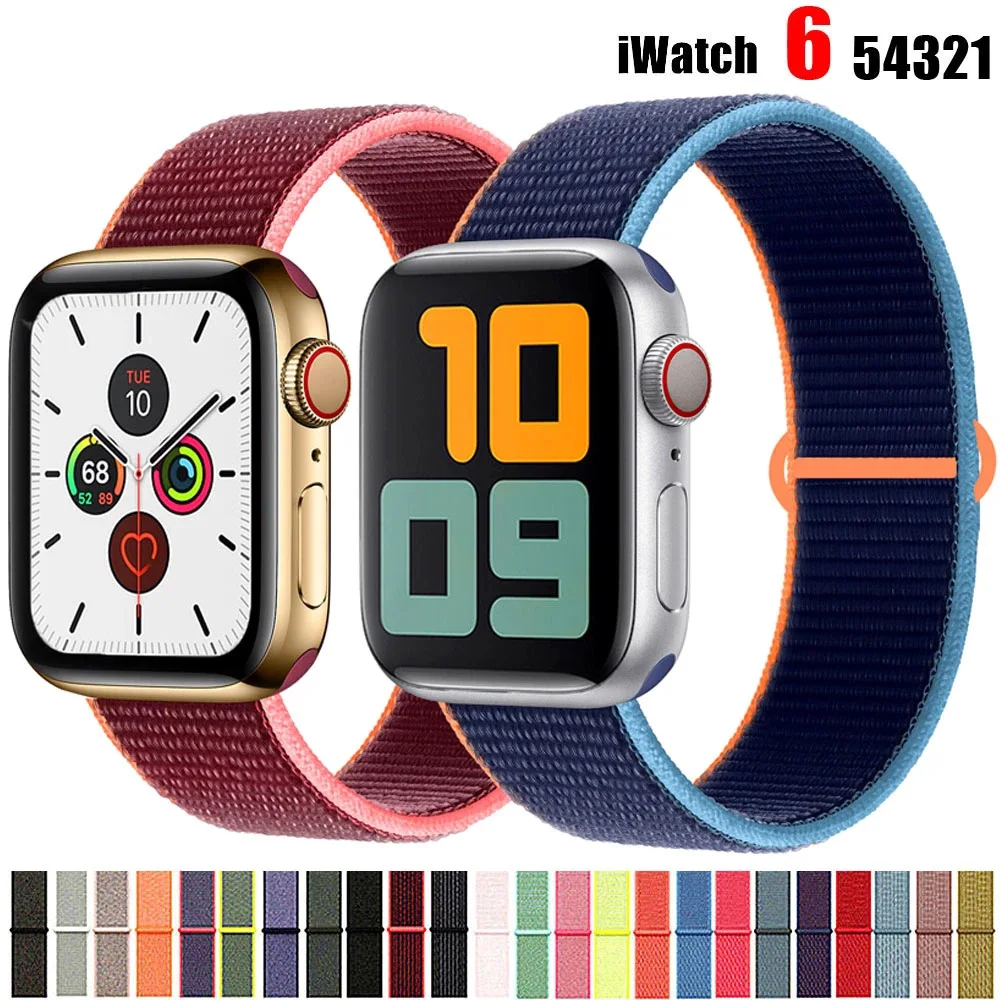 Ремешок нейлоновый для Apple watch band 44 мм 40 мм 42 мм 38 мм, спортивный браслет для смарт-часов iWatch series 3 4 5 6 se band
Ремешок нейлоновый для Apple watch band 44 мм 40 мм 42 мм 38 мм, спортивный браслет для смарт-часов iWatch series 3 4 5 6 se band
