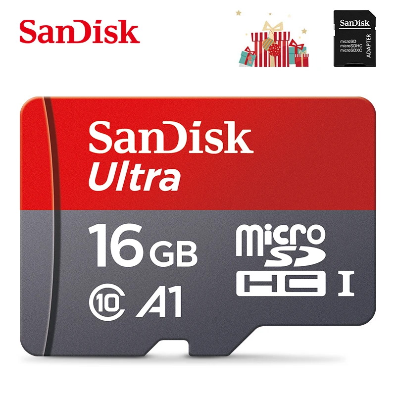 

Sandisk Ultra Memory Card 16GB 32GB 64GB 128GB Class10 Card SD/TF Flash Card microSD + adapter + card reader Standard Shipping