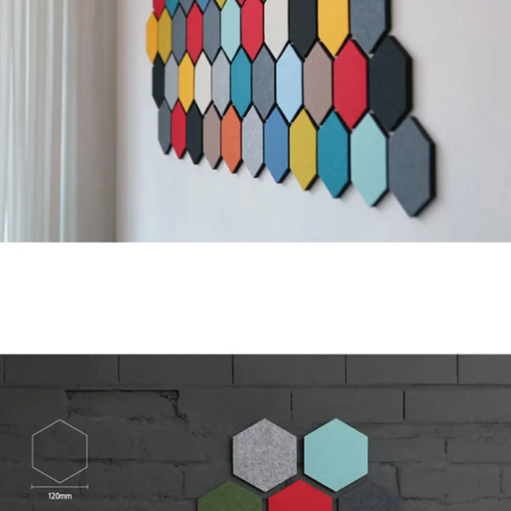 6 Pcs Black Message Board Hexagonal Adhesive Felt Tile Brick Notice Memo Bulletin Board with 10 Pcs Cork Nails for Home Bedroom
6 Pcs Black Message Board Hexagonal Adhesive Felt Tile Brick Notice Memo Bulletin Board with 10 Pcs Cork Nails for Home Bedroom