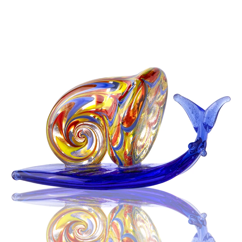 H&D Glass Blown Snail Miniature Figurines Ornament Murano Style Animal Craft Collection Home Garden Decor New Year Gift For Kids
H&D Glass Blown Snail Miniature Figurines Ornament Murano Style Animal Craft Collection Home Garden Decor New Year Gift For Kids