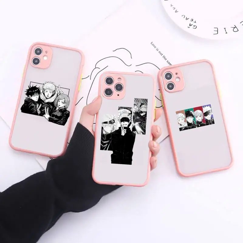 Jujutsu Kaisen Phone Case Simple Matte Bumper Phone Case For iphone12 11 Pro Max X XS Max XR 7 8 Plus 12mini Shockproof Cover
Jujutsu Kaisen Phone Case Simple Matte Bumper Phone Case For iphone12 11 Pro Max X XS Max XR 7 8 Plus 12mini Shockproof Cover