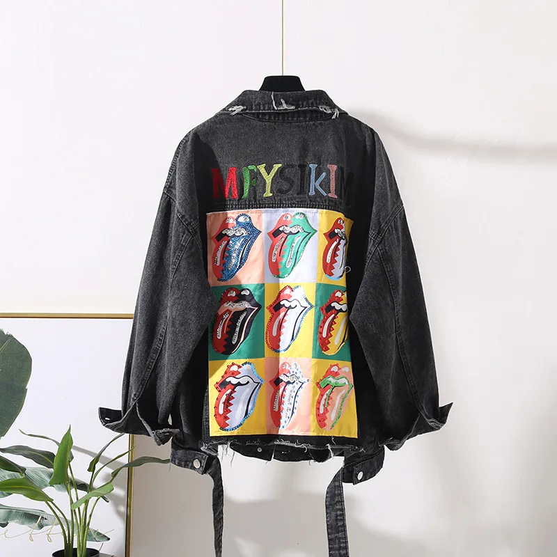 2020 New Fashion Denim Jackets Autumn Sequins Women Coat Casual Long Sleeve Jeans Jacket Vintage Korean Harajuku Outerwear P740
2020 New Fashion Denim Jackets Autumn Sequins Women Coat Casual Long Sleeve Jeans Jacket Vintage Korean Harajuku Outerwear P740