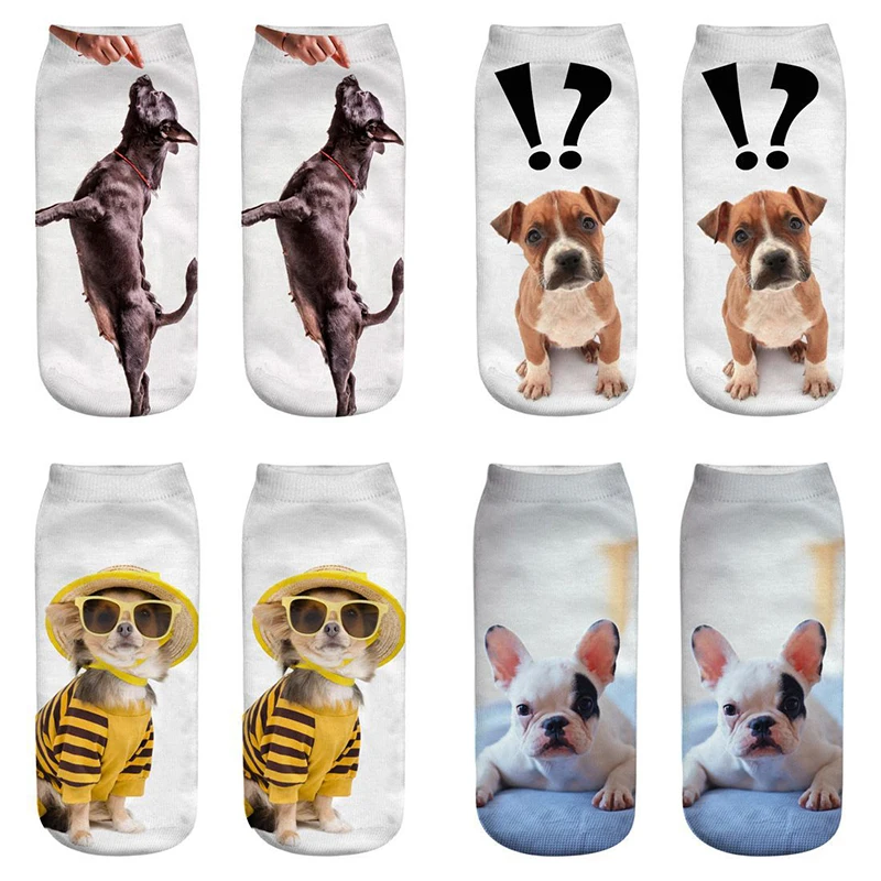 Women Short Socks Funny Socks with 3D Printed Dog Series Summer Soft Cotton Socks Machine-Washable Absorb Sweat Socks for Men
Women Short Socks Funny Socks with 3D Printed Dog Series Summer Soft Cotton Socks Machine-Washable Absorb Sweat Socks for Men