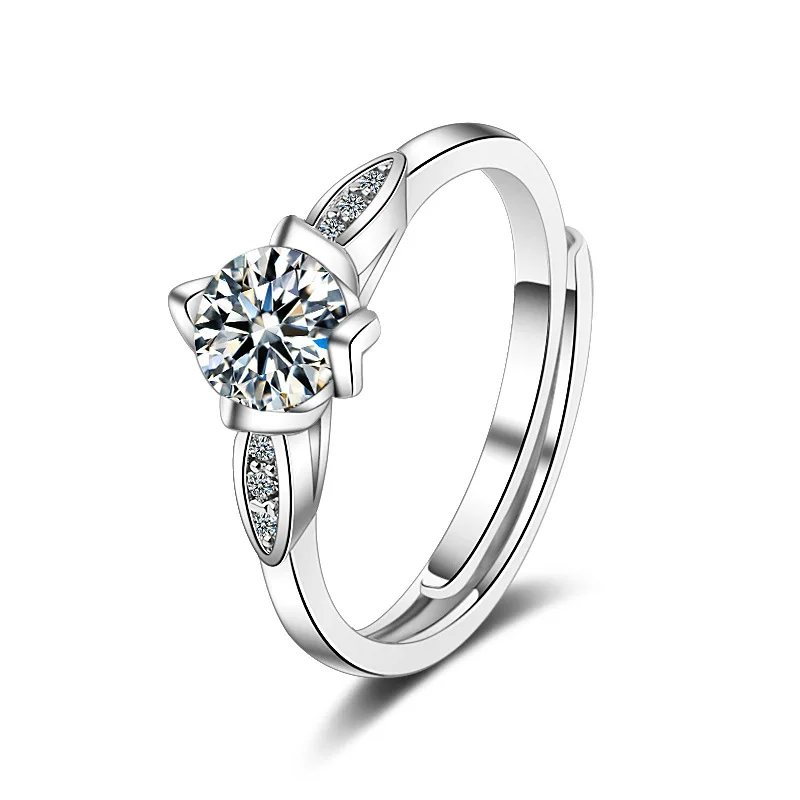 Женское кольцо из серебра 100% пробы, с блестящими фианитами
Женское кольцо из серебра 100% пробы, с блестящими фианитами