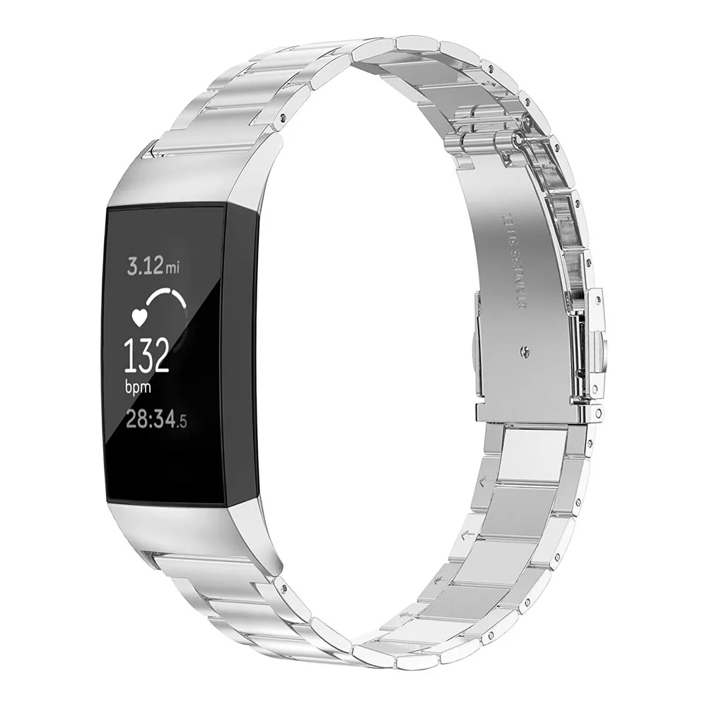Raplacement Metal Band for Fitbit Charge 3 Watchband Adjustable Stainless Bands for Fitbit Charge 4 Wristband Accessories Silver
Raplacement Metal Band for Fitbit Charge 3 Watchband Adjustable Stainless Bands for Fitbit Charge 4 Wristband Accessories Silver