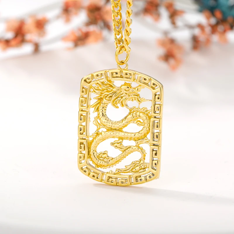 2021 New Fashion Dragon Pendant Necklaces For Women Men Gold Color Vintage Punk Choker Necklace Mascot Ornaments Jewelry Gift
2021 New Fashion Dragon Pendant Necklaces For Women Men Gold Color Vintage Punk Choker Necklace Mascot Ornaments Jewelry Gift