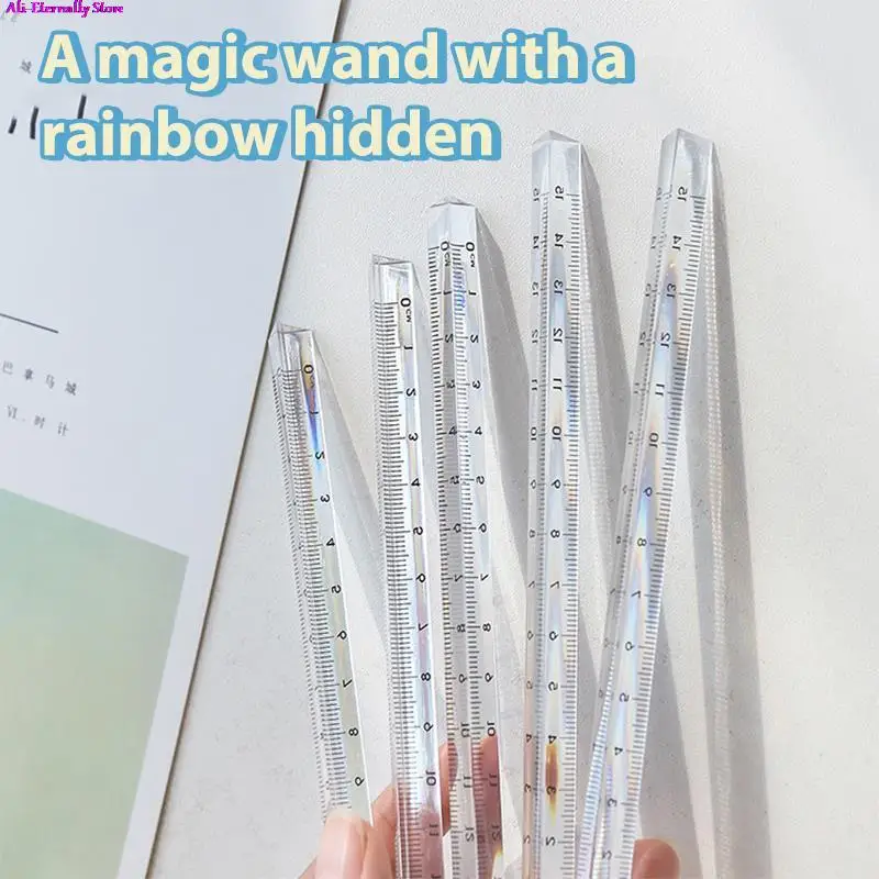 Transparent Straight Ruler Students Stationery Simple Triangular Rulers Scale
Transparent Straight Ruler Students Stationery Simple Triangular Rulers Scale