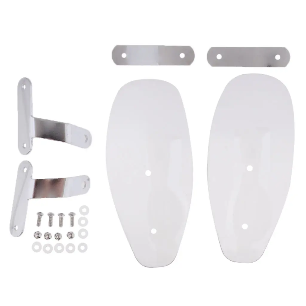 Motorcycle Bike Handlebar Hand Guard Shield Wind Deflector Protector Kit - Clear
Motorcycle Bike Handlebar Hand Guard Shield Wind Deflector Protector Kit - Clear