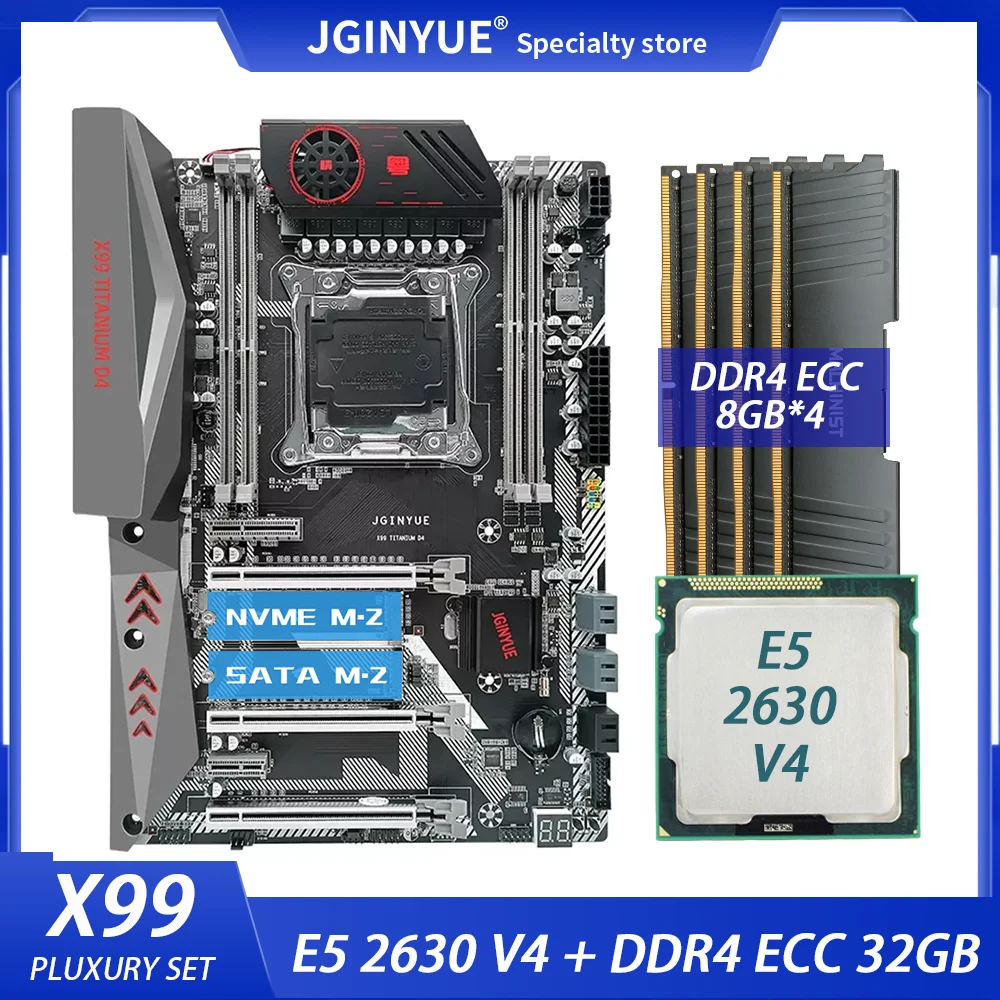 Комплект материнской платы JINGYUE X99 LGA 2011-3 с процессором E5 2630 V4 32 Гб (8 Гб * 4) DDR4 ECC RAM память M.2 NVME X99 TITANIUM D4
Комплект материнской платы JINGYUE X99 LGA 2011-3 с процессором E5 2630 V4 32 Гб (8 Гб * 4) DDR4 ECC RAM память M.2 NVME X99 TITANIUM D4