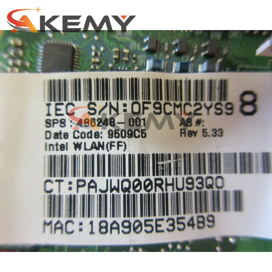AKemy Laptop motherboard For HP EliteBook 6530B 6730B Mainboard 486248-001 486248-501 6050a2154101-MB-A02 GM45
AKemy Laptop motherboard For HP EliteBook 6530B 6730B Mainboard 486248-001 486248-501 6050a2154101-MB-A02 GM45