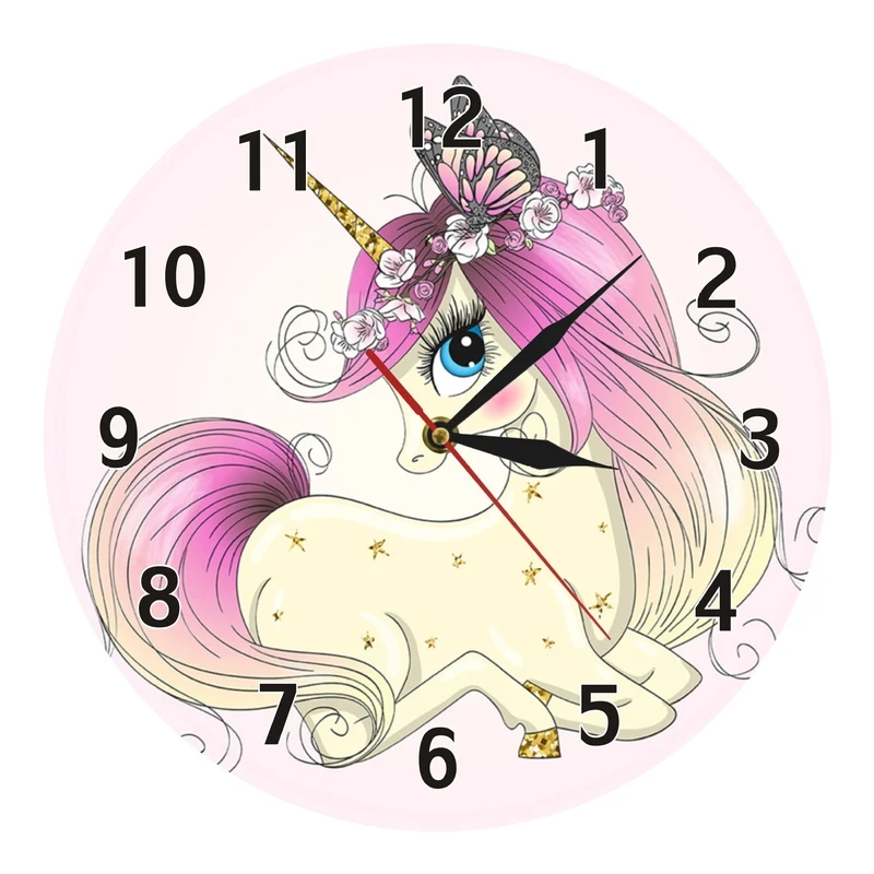 Cartoon Circular Unicorn Wall Clock Silent Quartz Mute Children Room Cartoon Wall Clock Home Decor
Cartoon Circular Unicorn Wall Clock Silent Quartz Mute Children Room Cartoon Wall Clock Home Decor