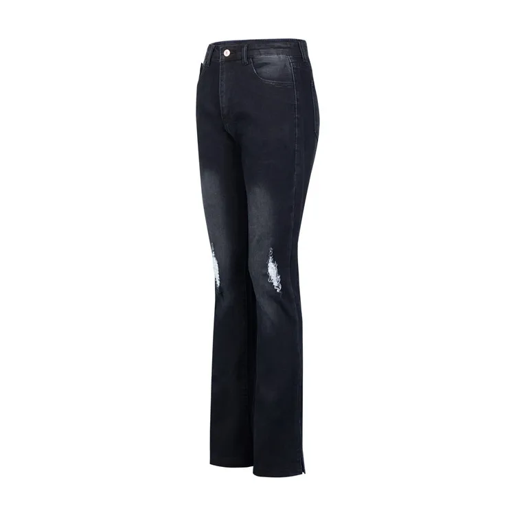 High Waist Skinny Boyfriend Black Ripped Jeans Women Hole Vintage Bell Bottom Pants Ladies Flare Distressed Jeans Denim Trousers
High Waist Skinny Boyfriend Black Ripped Jeans Women Hole Vintage Bell Bottom Pants Ladies Flare Distressed Jeans Denim Trousers