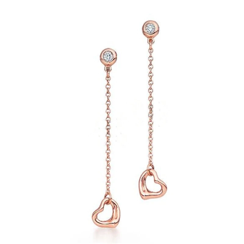 SHINETUNG Original 1:1 S925 Sterling Silver Earrings Open Heart Trendy Earrings Women Logo Fine High-End Jewelry
SHINETUNG Original 1:1 S925 Sterling Silver Earrings Open Heart Trendy Earrings Women Logo Fine High-End Jewelry