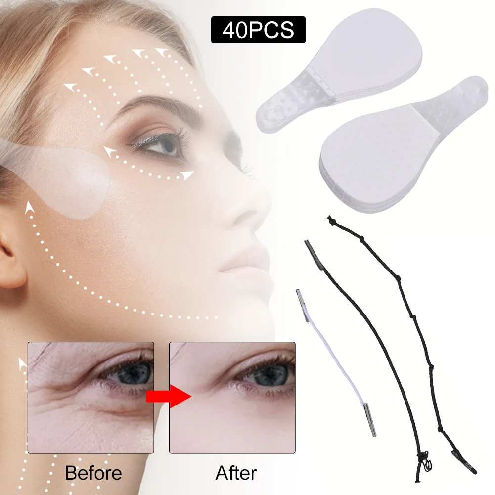 40Pcs Invisible Thin Face Facial Stickers Facial Line Wrinkle Flabby Skin V-Shape Face Lift Tape Scotch Beauty Face Lift Tools
40Pcs Invisible Thin Face Facial Stickers Facial Line Wrinkle Flabby Skin V-Shape Face Lift Tape Scotch Beauty Face Lift Tools