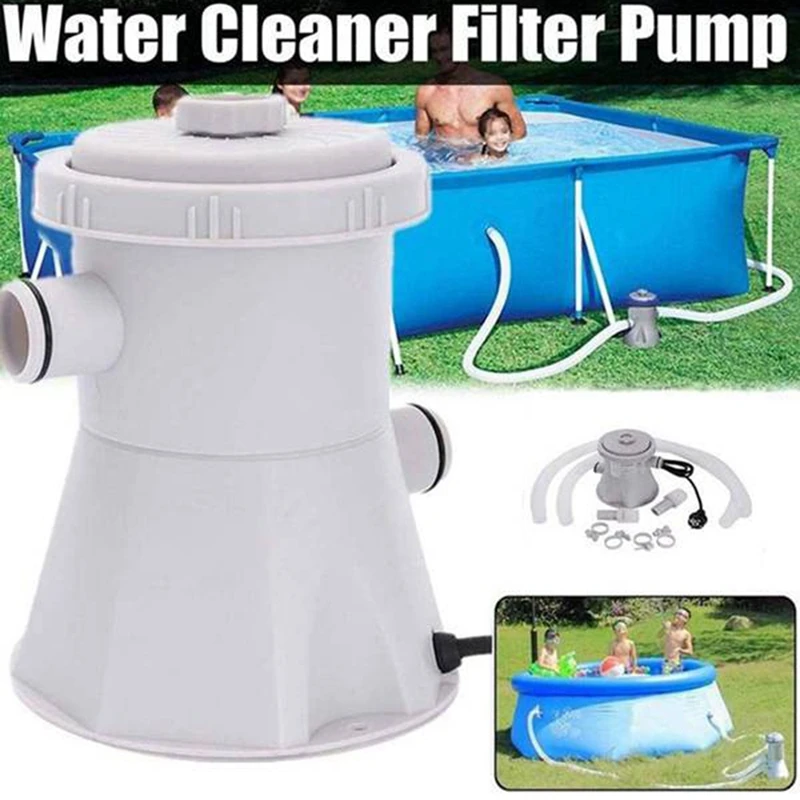 Electric Pool Filter Pump for Swimming Tool Cleaning Tool Filter Set for Circulation Filter Pump Water Pump EU Plug 
Electric Pool Filter Pump for Swimming Tool Cleaning Tool Filter Set for Circulation Filter Pump Water Pump EU Plug