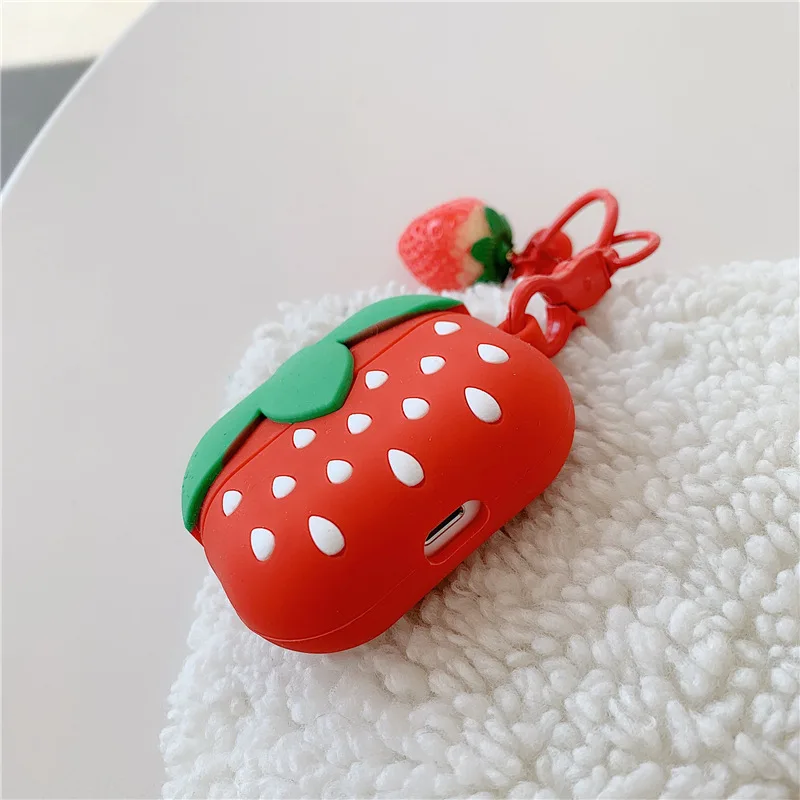 For AirPods Pro Case Cute 3D Cartoon Strawberry Soft Silicone Earphone Cases For Apple Airpod Pro Case Cute Cover Funda & Clip
For AirPods Pro Case Cute 3D Cartoon Strawberry Soft Silicone Earphone Cases For Apple Airpod Pro Case Cute Cover Funda & Clip
