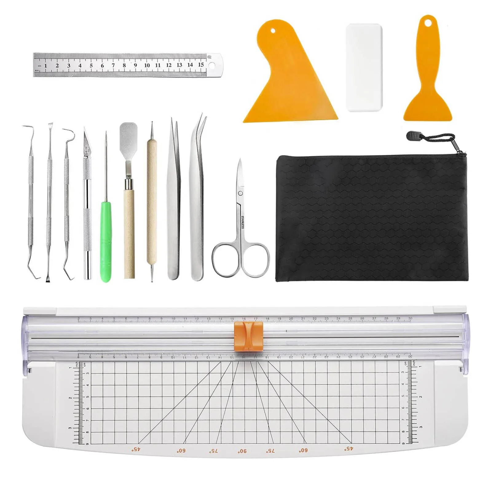 Home Craft Vinyl Tools Set Basic Vinyl Tools With Kraft Paper Cutter Cutter For Weeding Vinyl Contours Embossing Lettering
Home Craft Vinyl Tools Set Basic Vinyl Tools With Kraft Paper Cutter Cutter For Weeding Vinyl Contours Embossing Lettering