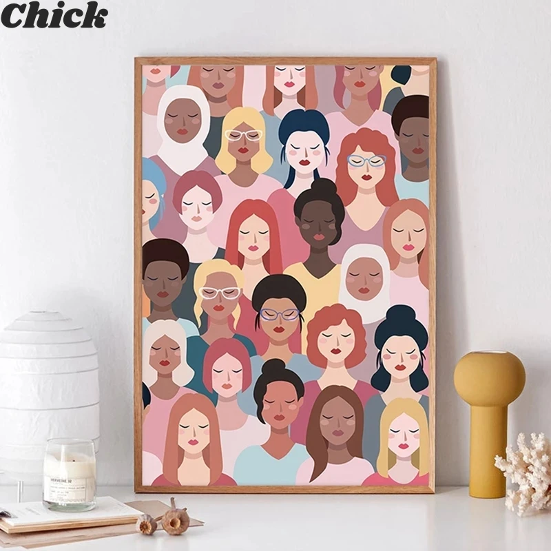 Feminist Poster Girl Power Art Prints Girls Gift Empowered Women Modern Wall Art Canvas Painting Picture Woman Room Wall Decor 
Feminist Poster Girl Power Art Prints Girls Gift Empowered Women Modern Wall Art Canvas Painting Picture Woman Room Wall Decor