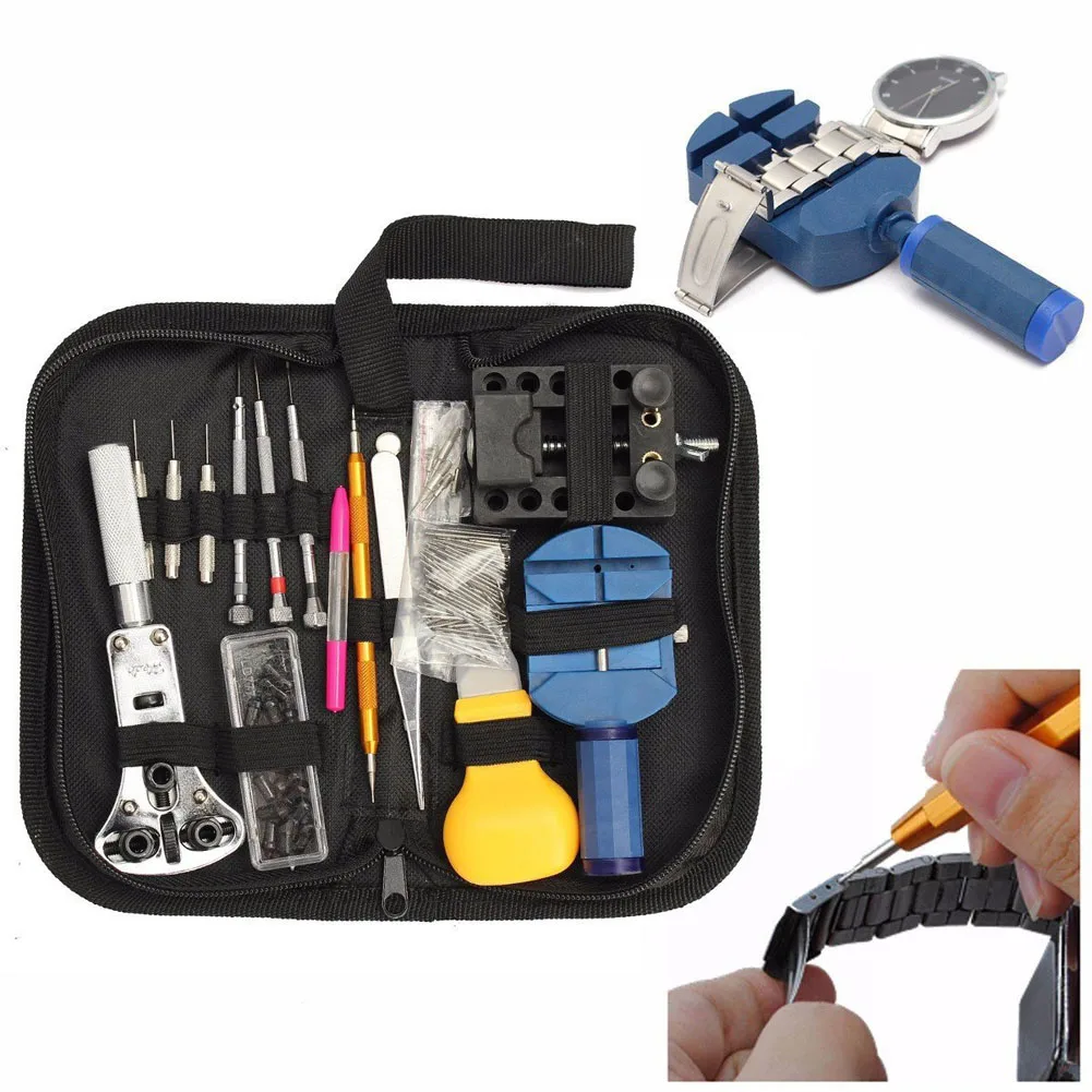 144 Pcs Watch Tools Clock Repair Tool Kit Opener Link Pin Remover Set Spring Bar Watchmaker Tools For Home DIY Tools
144 Pcs Watch Tools Clock Repair Tool Kit Opener Link Pin Remover Set Spring Bar Watchmaker Tools For Home DIY Tools