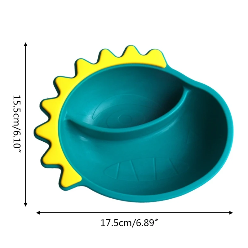 Food Grade Silicone Cartoon Dinosaur Baby Divided Learning Feeding Suction Bowl A2UB
Food Grade Silicone Cartoon Dinosaur Baby Divided Learning Feeding Suction Bowl A2UB