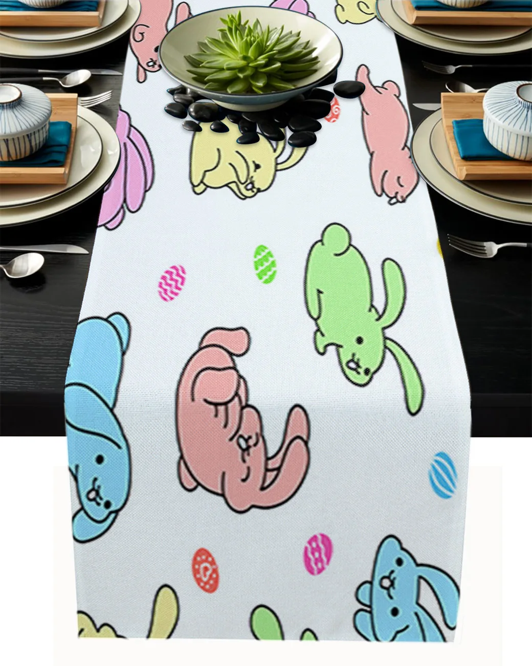 Easter Colorful Bunny Eggs Table Runner Home Kitchen Table Decoration Tablecloth and Placemats Wedding Table Runner
Easter Colorful Bunny Eggs Table Runner Home Kitchen Table Decoration Tablecloth and Placemats Wedding Table Runner