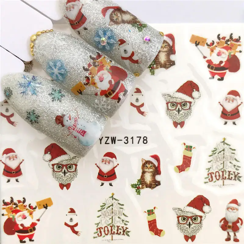 1 PC Sliders Nail Wrap Christmas Nail Stickers Nail Art Decorations Santa Transfer Decals Accessories Tip Manicure Tool 
1 PC Sliders Nail Wrap Christmas Nail Stickers Nail Art Decorations Santa Transfer Decals Accessories Tip Manicure Tool