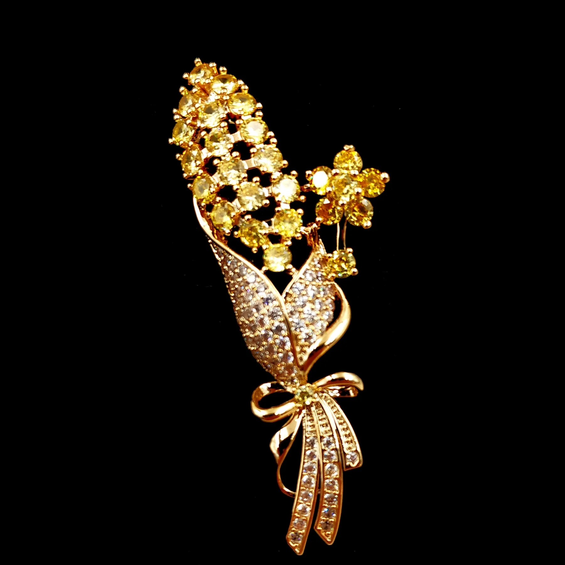 

Vintage Stylish Goldtone Yellow Cob Corn Stalk Brooches Pins Harvest Garden Party Jewelry for Wife Mother Daughter Friends Gift