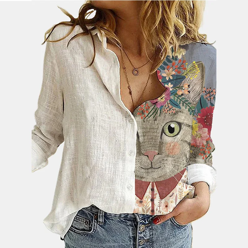 19 Colors S-3XL Summer Fashion Loose Cartoon Art Print Long Sleeve Women Button Up Casual Shirt Womens Tops Blouse Women
19 Colors S-3XL Summer Fashion Loose Cartoon Art Print Long Sleeve Women Button Up Casual Shirt Womens Tops Blouse Women