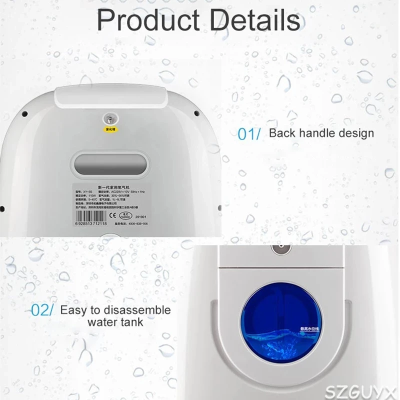 Portable Oxygen Concentrator Generator with Nasal Cannula Homecare Machine Ventilator Sleep Travel Use
Portable Oxygen Concentrator Generator with Nasal Cannula Homecare Machine Ventilator Sleep Travel Use