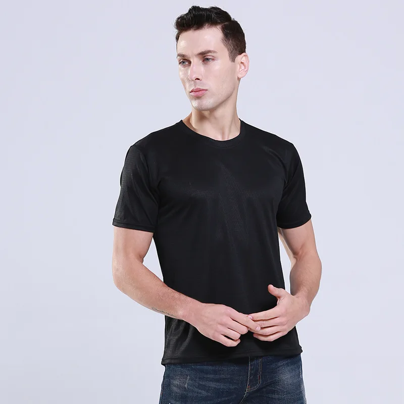 Ice silk garden collar short-sleeved t-shirt men's summer thin elastic slim-fitting shirt half-sleeved
Ice silk garden collar short-sleeved t-shirt men's summer thin elastic slim-fitting shirt half-sleeved
