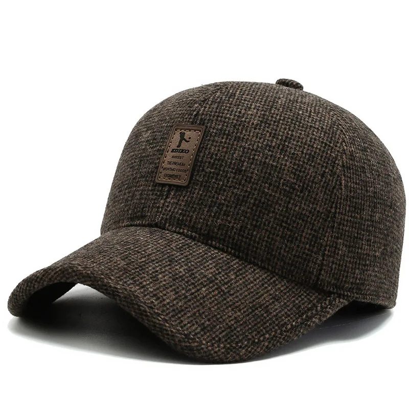 Men's winter thickened warm baseball cap ear protection casual dad hat Korean versatile fashion cap
Men's winter thickened warm baseball cap ear protection casual dad hat Korean versatile fashion cap