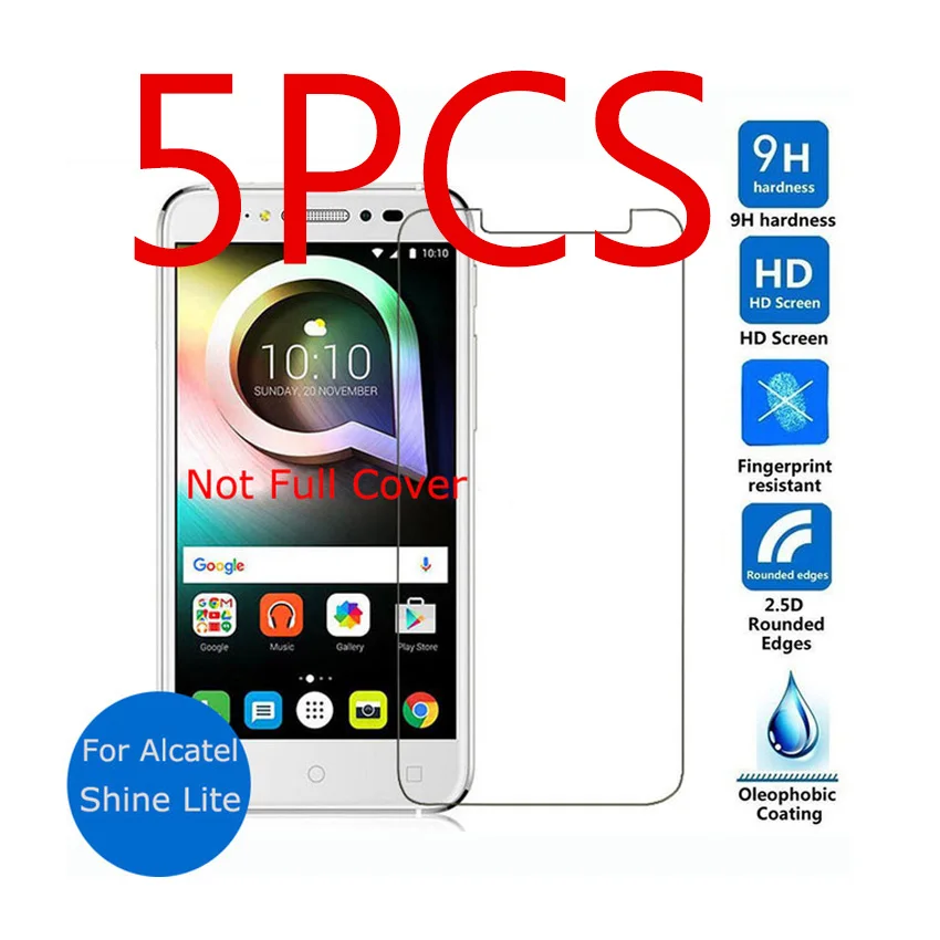 5 шт. для alcatel shine lite закаленное стекло 5080x 2.5D защита экрана | Мобильные телефоны и