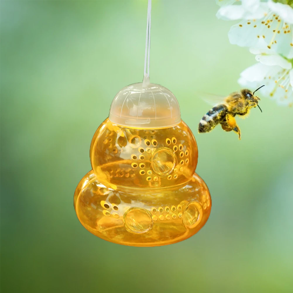 Bee Killer Gourd Shaped Wasp Trap Hanging on Tree Garden Agriculture Accessories Ordinary Design Operation Conveninently
Bee Killer Gourd Shaped Wasp Trap Hanging on Tree Garden Agriculture Accessories Ordinary Design Operation Conveninently