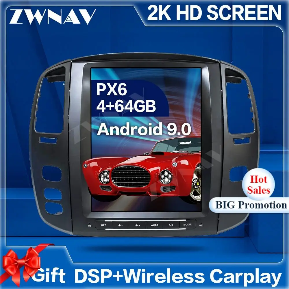 Tesla Style Android 9.0 screen Car Multimedia Player For LX470 2002 2003 2004 2005 2006 2007 GPS Audio Radio stereo BT head unit
Tesla Style Android 9.0 screen Car Multimedia Player For LX470 2002 2003 2004 2005 2006 2007 GPS Audio Radio stereo BT head unit