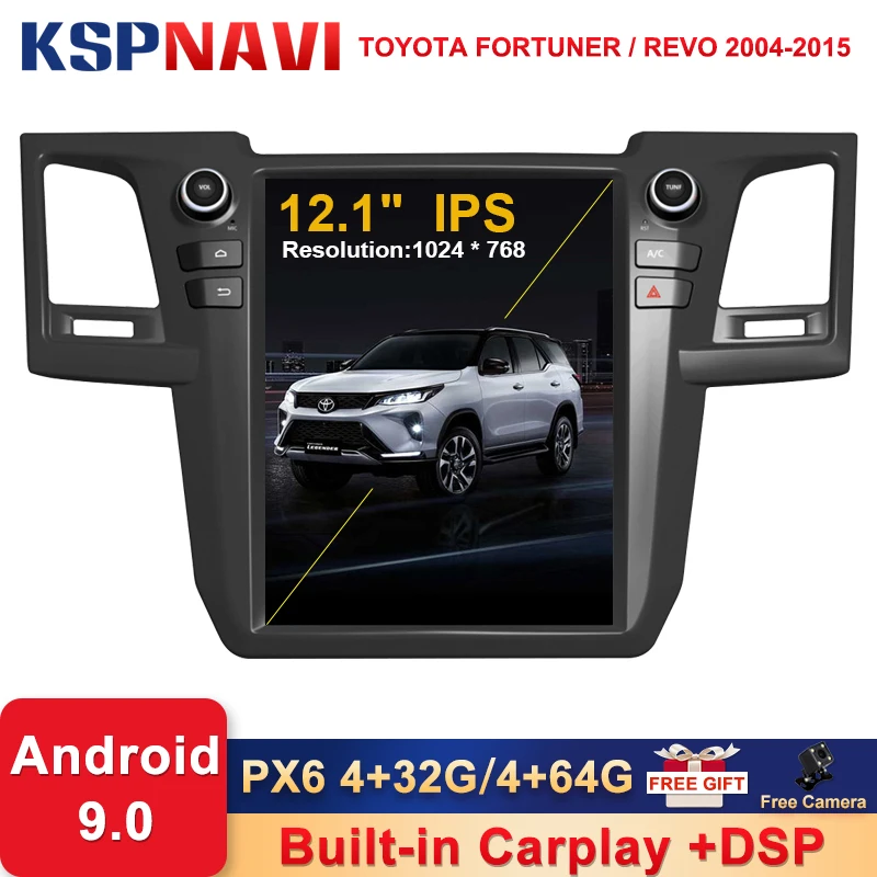 Tesla Style Vertical Screen Android 9.0 Car GPS Nagavition for TOYOTA Fortuner/HILUX Revo 2005-2014 Auto/Manual A/C Car Radio
Tesla Style Vertical Screen Android 9.0 Car GPS Nagavition for TOYOTA Fortuner/HILUX Revo 2005-2014 Auto/Manual A/C Car Radio