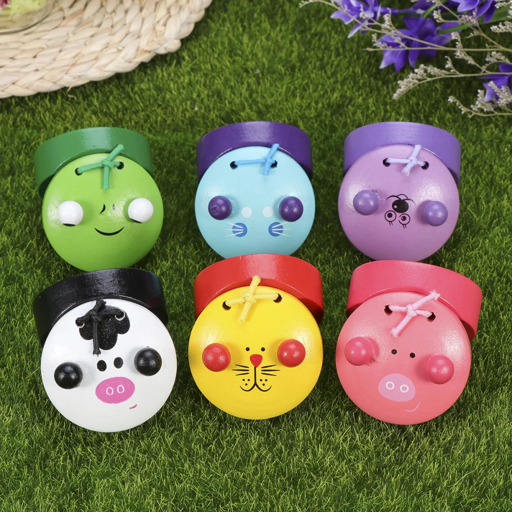 6Pcs Baby Wood Cartoon Animal Castanets Educational Musical Instruments for Developping Child Mental Ability Random Color
6Pcs Baby Wood Cartoon Animal Castanets Educational Musical Instruments for Developping Child Mental Ability Random Color