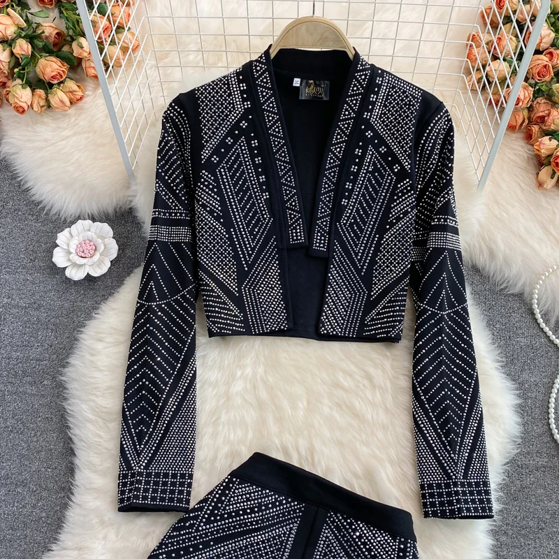 Women Temperament Hot Suit Jacket Shorts Arrivals Two Piece Set Fashion Autumn 
Women Temperament Hot Suit Jacket Shorts Arrivals Two Piece Set Fashion Autumn